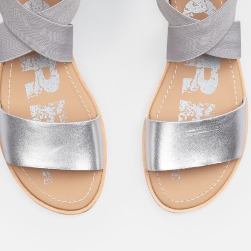 Sorel | Ella Strappy Sandals Pure Silver Size 6.5 - Picture 5 of 15